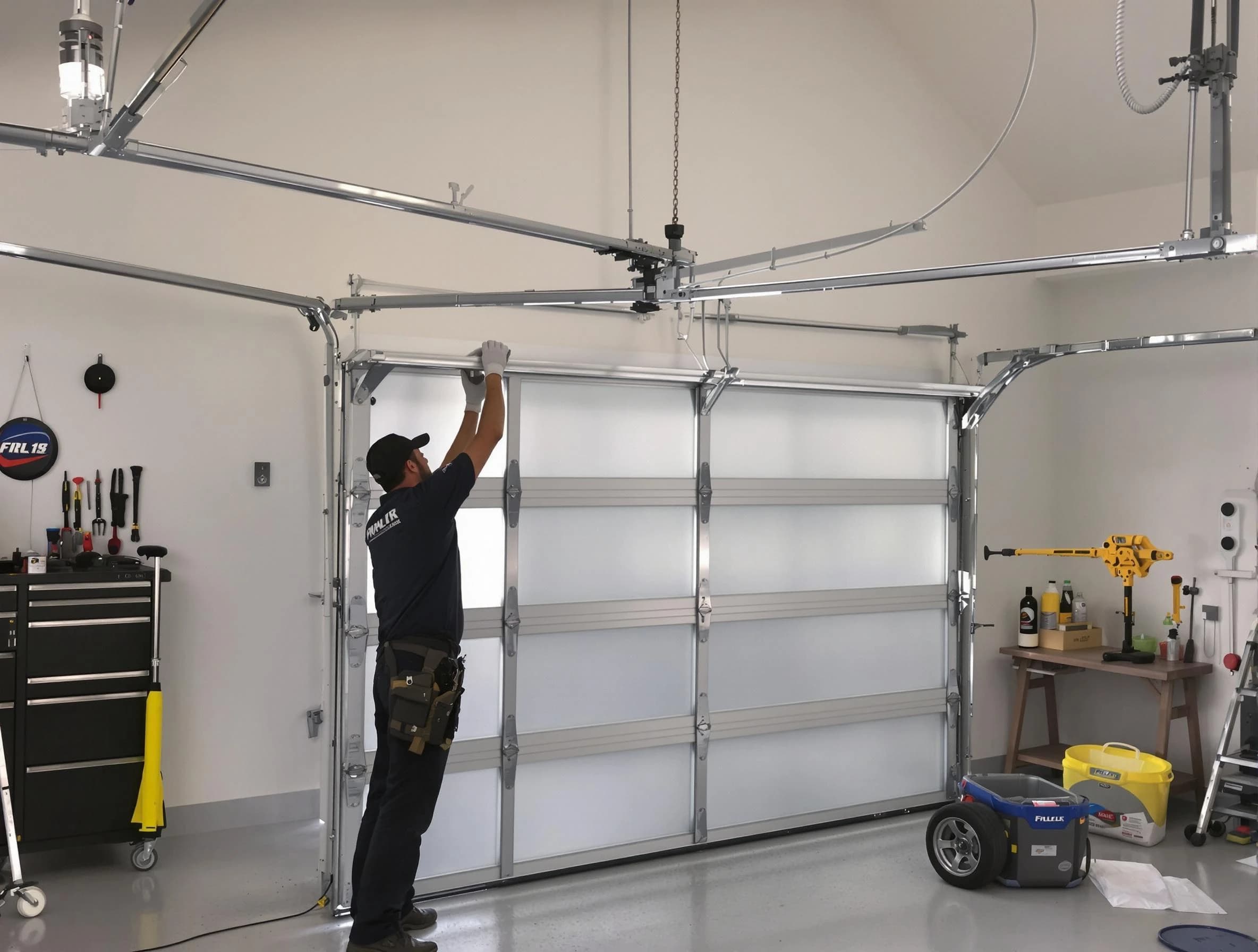 Roselle Garage Door Repair certified team performing precision garage door installation in Roselle