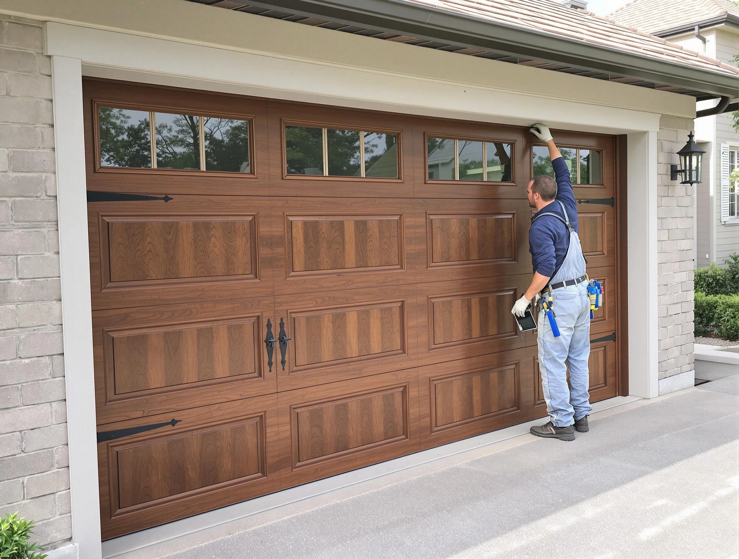 Custom garage door showcase by Roselle Garage Door Repair in Roselle