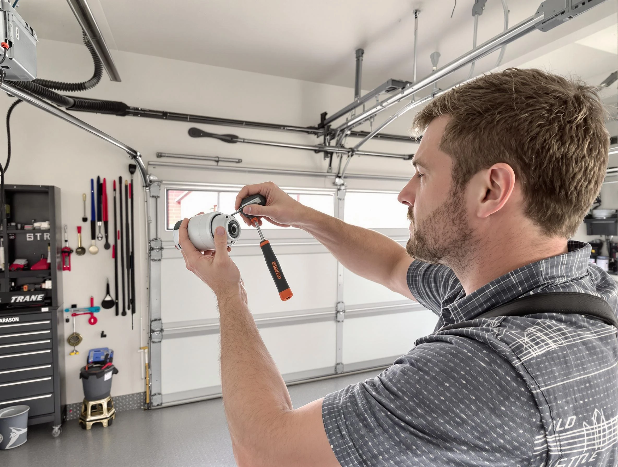 Garage door opener repair service by Roselle Garage Door Repair in Roselle