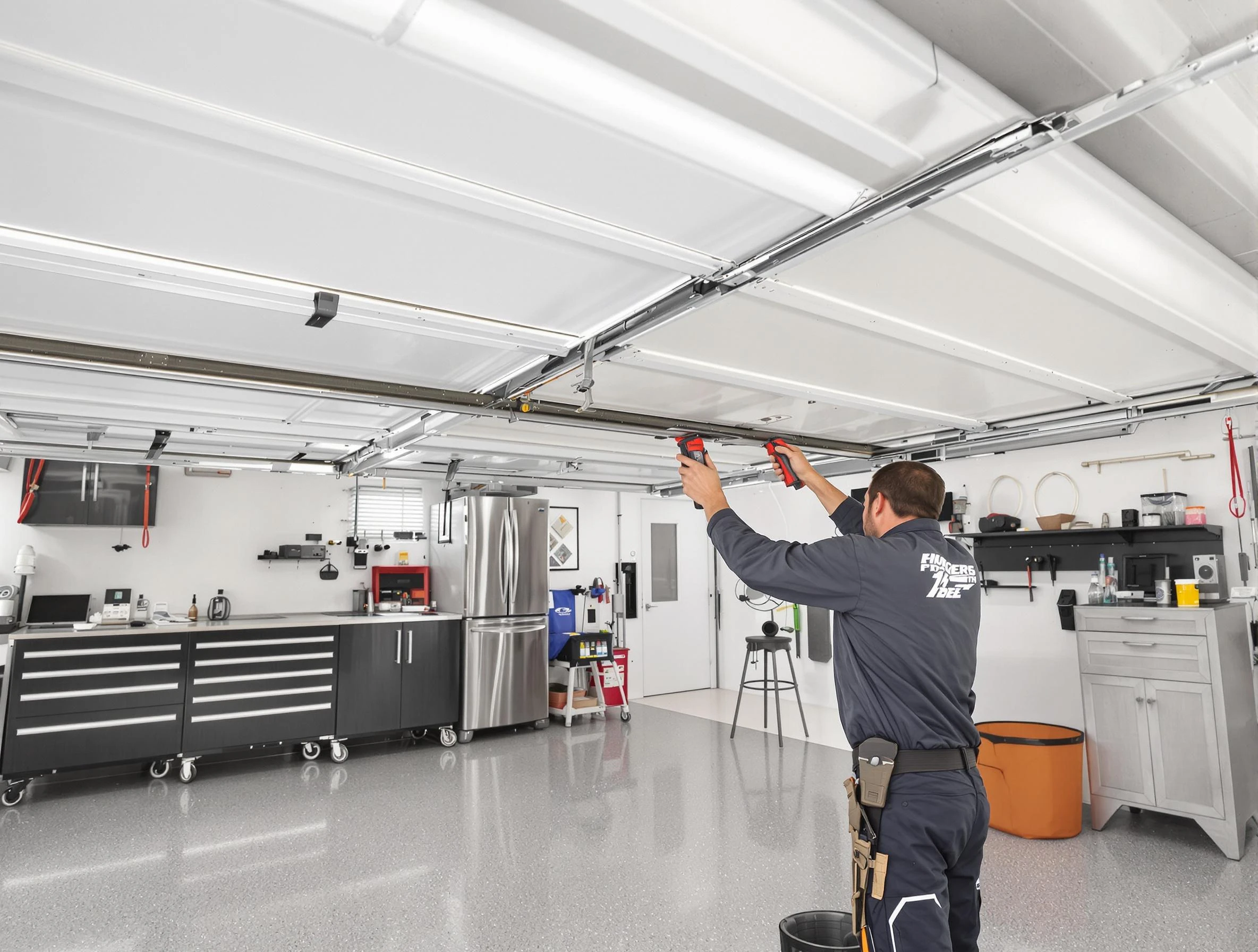 Overhead garage door repair service by Roselle Garage Door Repair in Roselle